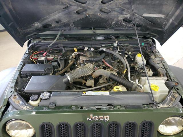 1J4FA24169L755830 - 2009 JEEP WRANGLER X GREEN photo 11