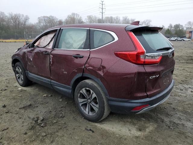 2HKRW6H33HH220772 - 2017 HONDA CR-V LX RED photo 2