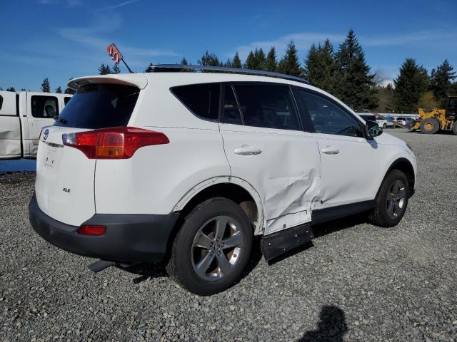 JTMWFREV4FD050323 - 2015 TOYOTA RAV4 XLE WHITE photo 3