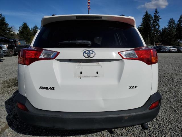 JTMWFREV4FD050323 - 2015 TOYOTA RAV4 XLE WHITE photo 6