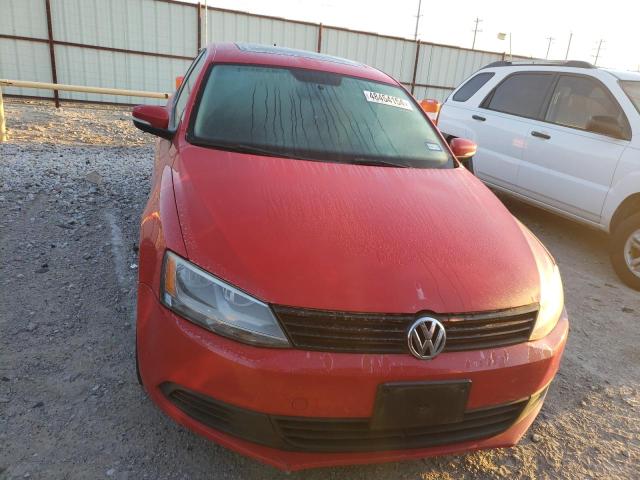 3VWLL7AJ7BM068006 - 2011 VOLKSWAGEN JETTA TDI RED photo 5