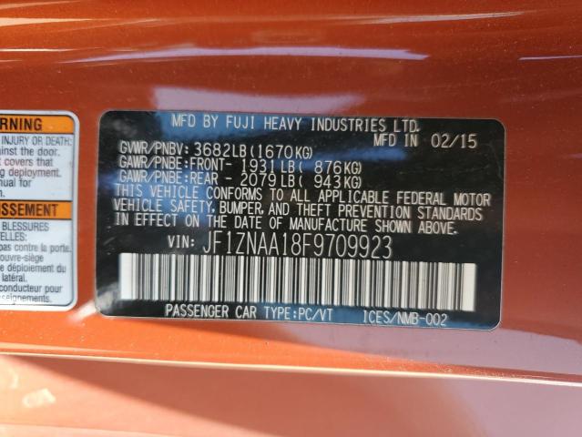 JF1ZNAA18F9709923 - 2015 TOYOTA SCION FR-S ORANGE photo 13