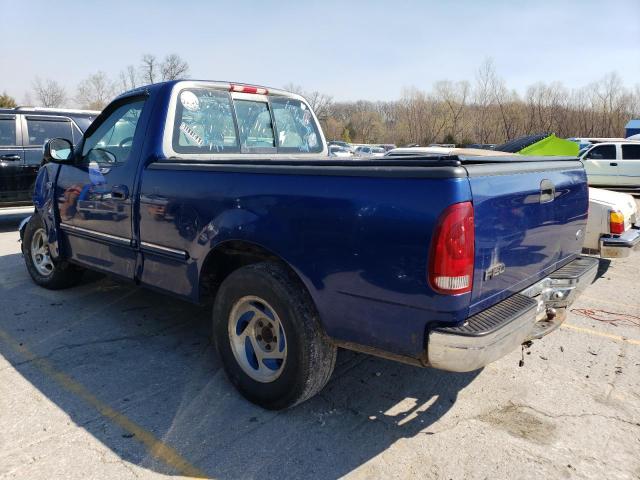 2FTZF1729WCA66275 - 1998 FORD F150 BLUE photo 2