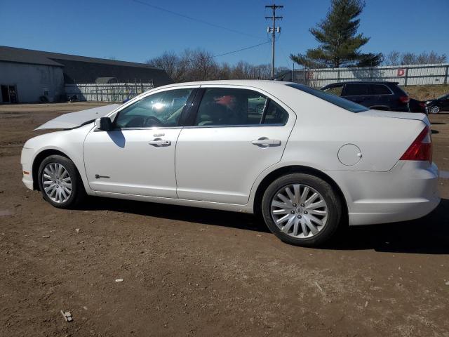 3FADP0L33AR221408 - 2010 FORD FUSION HYBRID WHITE photo 2