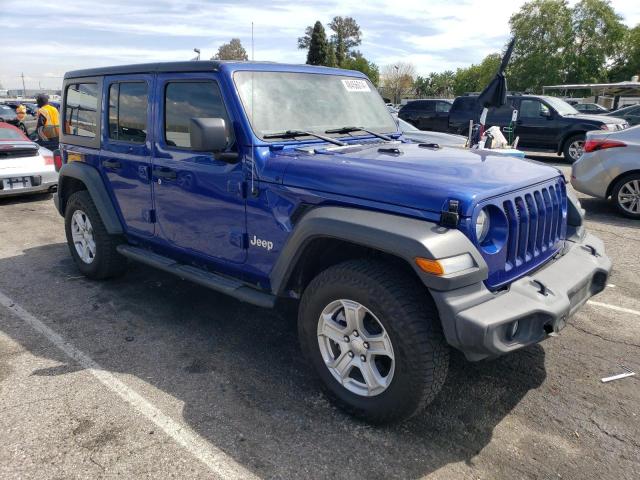 1C4HJXDGXKW500294 - 2019 JEEP WRANGLER U SPORT BLUE photo 4