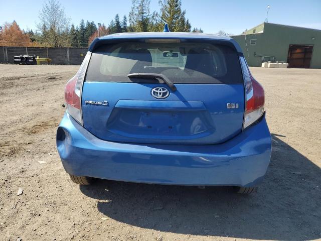 JTDKDTB3XG1589200 - 2016 TOYOTA PRIUS C BLUE photo 6