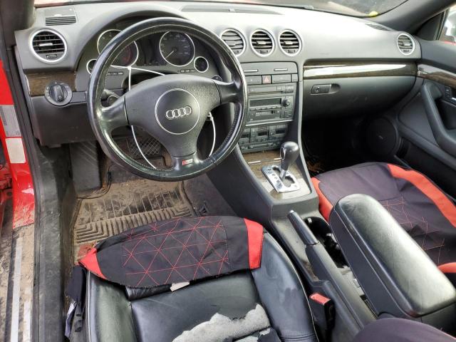 WUARL48H25K902356 - 2005 AUDI S4 QUATTRO CABRIOLET RED photo 8