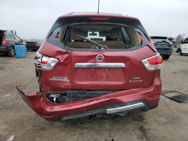 5N1AR2MM6EC656868 - 2014 NISSAN PATHFINDER S RED photo 6