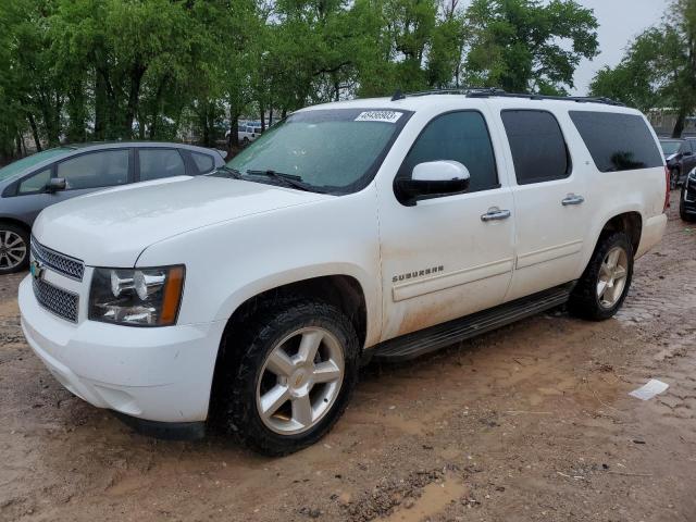 1GNSCJE06ER231526 - 2014 CHEVROLET SUBURBAN C1500 LT WHITE photo 1