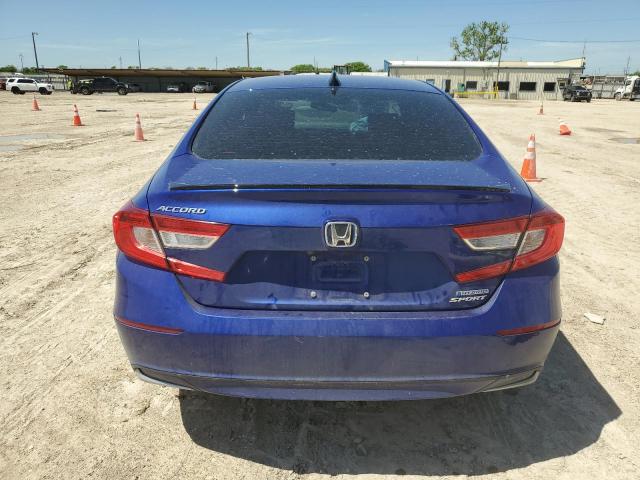 1HGCV3F28NA044484 - 2022 HONDA ACCORD HYBRID SPORT BLUE photo 6