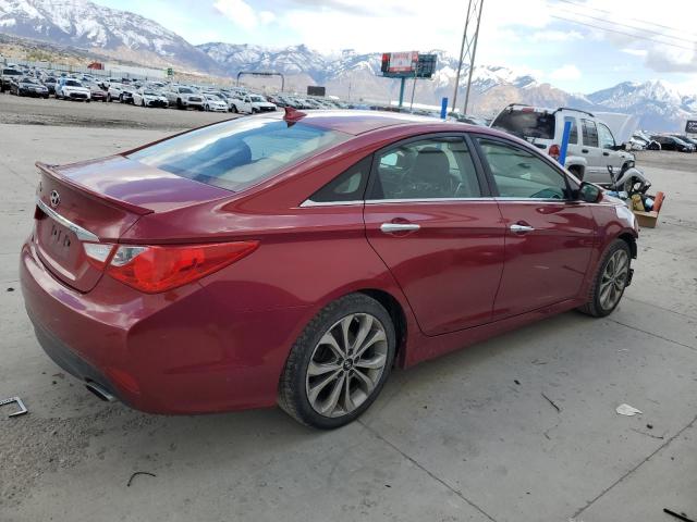 5NPEC4AC0EH915583 - 2014 HYUNDAI SONATA SE RED photo 3