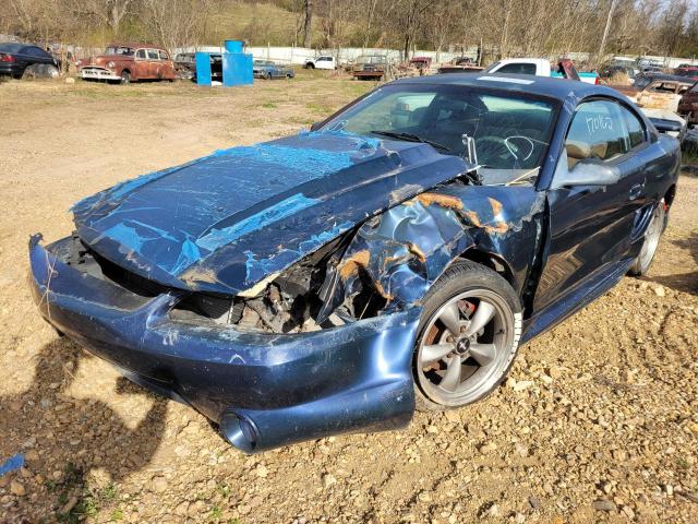 1FALP42T8SF123915 - 1995 FORD MUSTANG GT BLUE photo 2