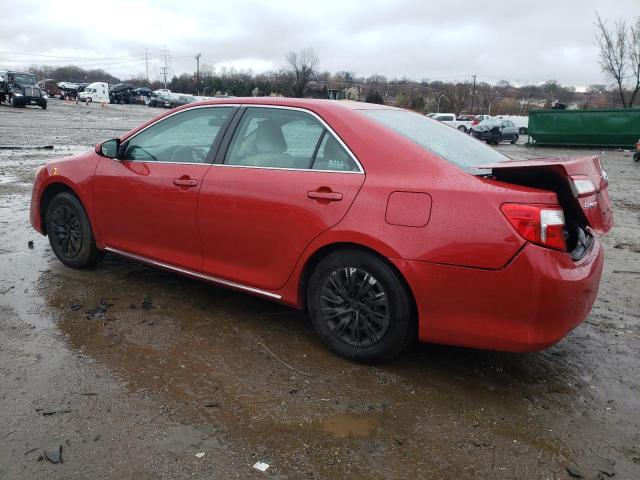 4T4BF1FK4ER394576 - 2014 TOYOTA CAMRY L RED photo 2