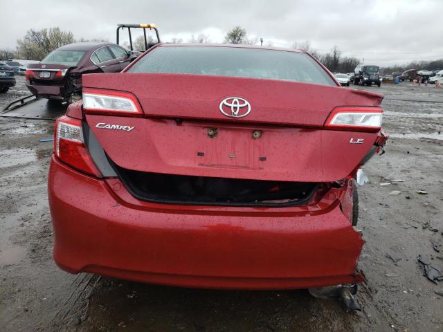 4T4BF1FK4ER394576 - 2014 TOYOTA CAMRY L RED photo 6