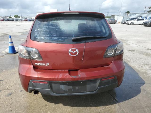 JM1BK343581130841 - 2008 MAZDA 3 HATCHBACK RED photo 6