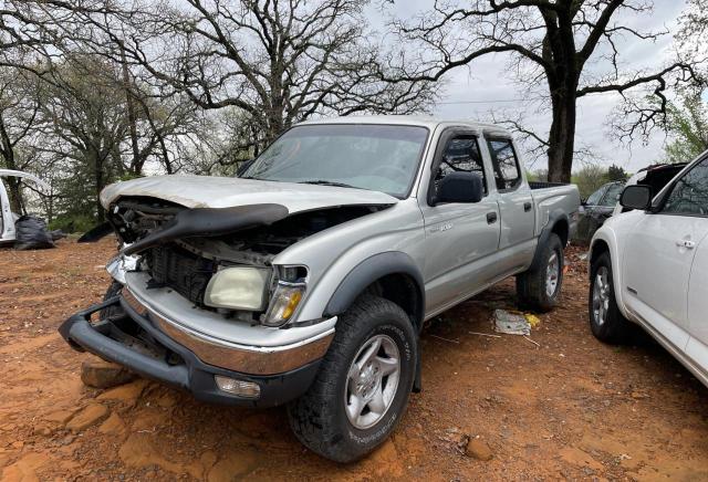 5TEHN72N94Z360749 - 2004 TOYOTA TACOMA DOUBLE CAB SILVER photo 2