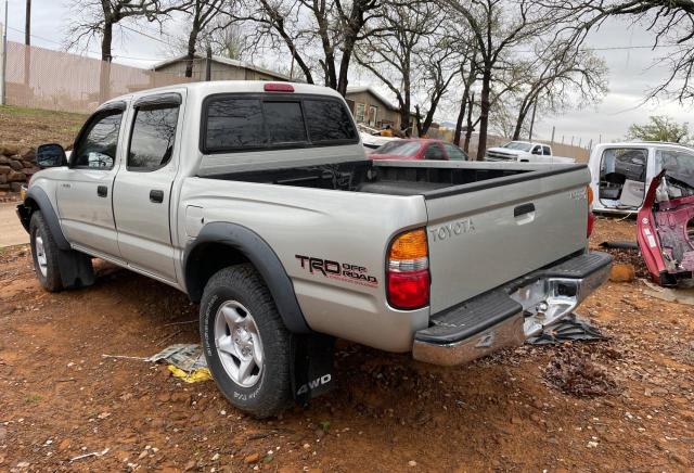 5TEHN72N94Z360749 - 2004 TOYOTA TACOMA DOUBLE CAB SILVER photo 3