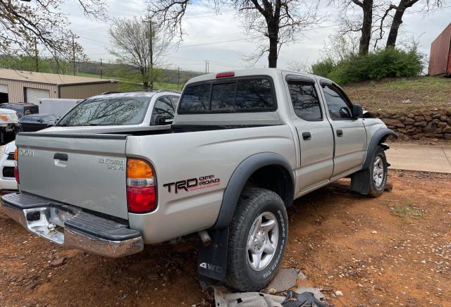 5TEHN72N94Z360749 - 2004 TOYOTA TACOMA DOUBLE CAB SILVER photo 4