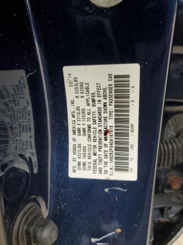 1HGCR2F84EA187919 - 2014 HONDA ACCORD EXL BLUE photo 12