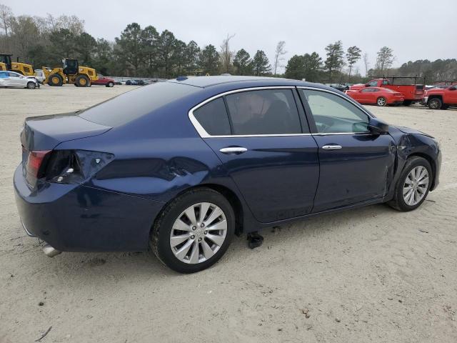 1HGCR2F84EA187919 - 2014 HONDA ACCORD EXL BLUE photo 3