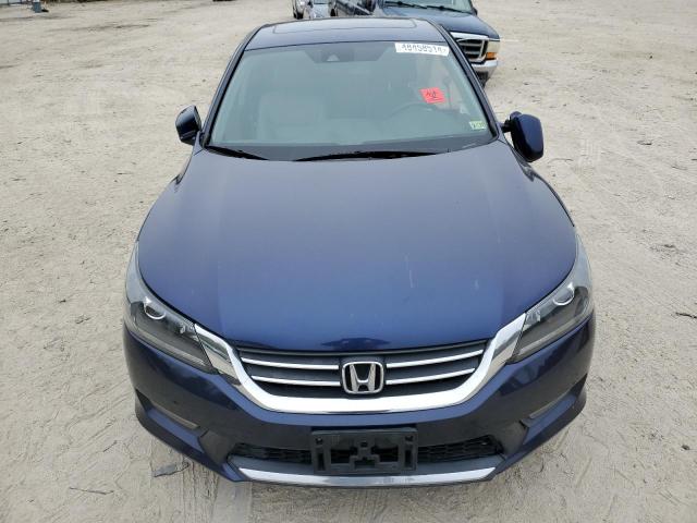 1HGCR2F84EA187919 - 2014 HONDA ACCORD EXL BLUE photo 5