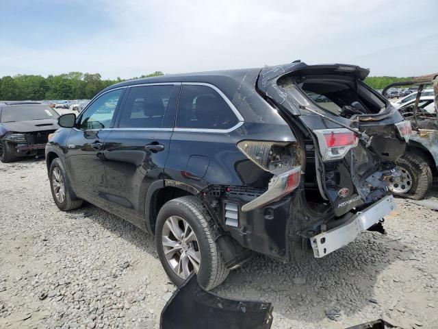 5TDZKRFH0FS100687 - 2015 TOYOTA HIGHLANDER LE BLACK photo 2