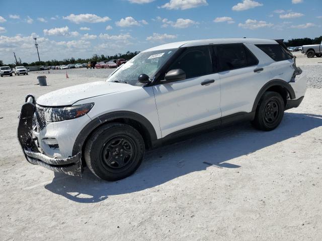 1FM5K8AW7MNA14743 - 2021 FORD EXPLORER POLICE INTERCEPTOR თეთრი ფოტო 1