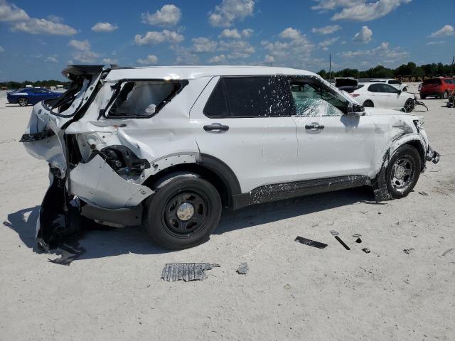 1FM5K8AW7MNA14743 - 2021 FORD EXPLORER POLICE INTERCEPTOR თეთრი ფოტო 3