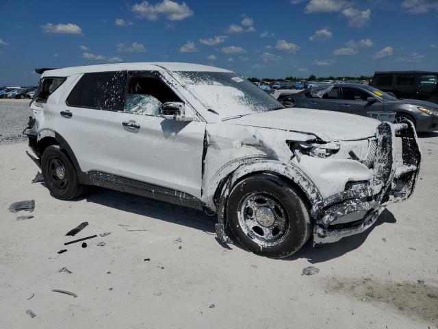 1FM5K8AW7MNA14743 - 2021 FORD EXPLORER POLICE INTERCEPTOR თეთრი ფოტო 4