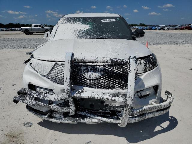 1FM5K8AW7MNA14743 - 2021 FORD EXPLORER POLICE INTERCEPTOR თეთრი ფოტო 5