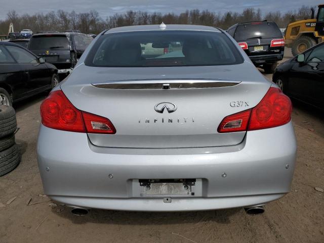 JN1CV6AR1CM974679 - 2012 INFINITI G37 SILVER photo 6