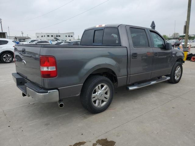 1FTRW12W68FA61357 - 2008 FORD F150 SUPERCREW GRAY photo 3