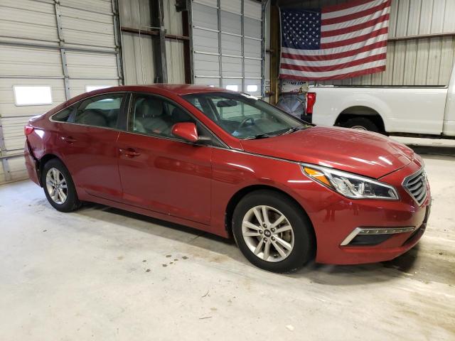 5NPE24AF0FH012820 - 2015 HYUNDAI SONATA SE RED photo 4