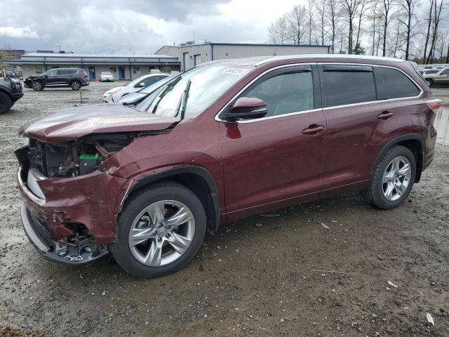 5TDDKRFH9FS099453 - 2015 TOYOTA HIGHLANDER LIMITED BURGUNDY photo 1