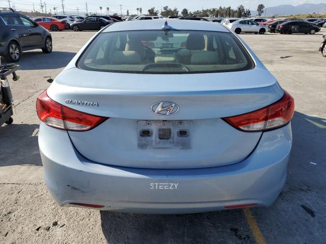 KMHDH4AE4BU123335 - 2011 HYUNDAI ELANTRA GLS BLUE photo 6