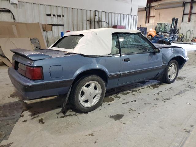 1FABP44E3KF302292 - 1989 FORD MUSTANG LX BLUE photo 3