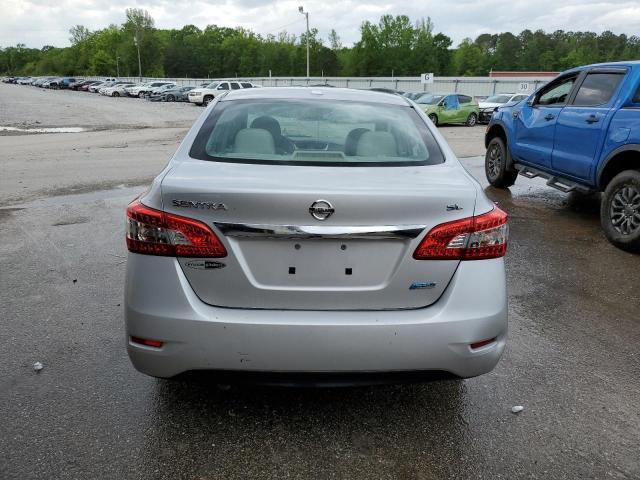 3N1AB7APXDL634799 - 2013 NISSAN SENTRA S SILVER photo 6