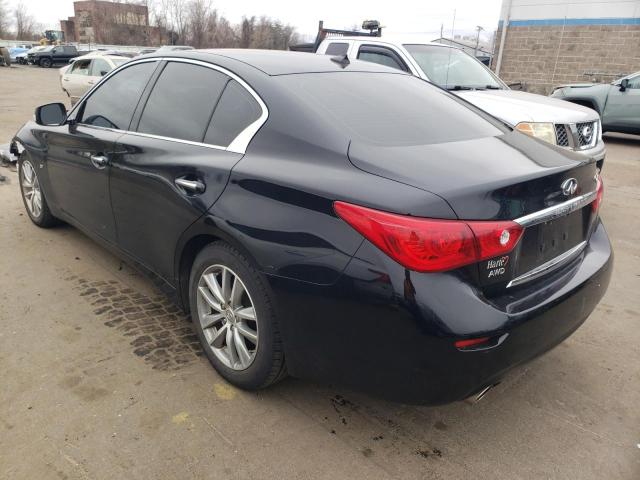 JN1BV7AR1FM416983 - 2015 INFINITI Q50 BASE BLACK photo 2