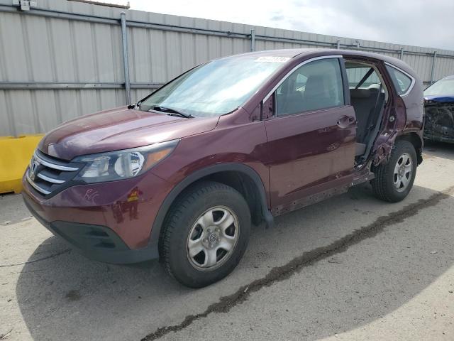 5J6RM3H38CL011482 - 2012 HONDA CR-V LX MAROON photo 1