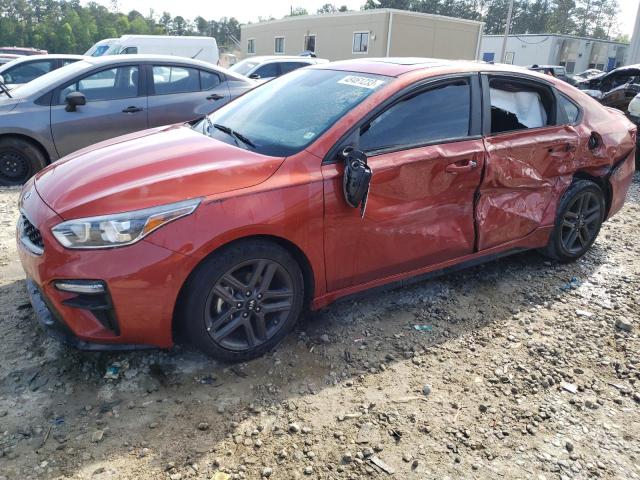 3KPF34ADXME364837 - 2021 KIA FORTE GT LINE ORANGE photo 1