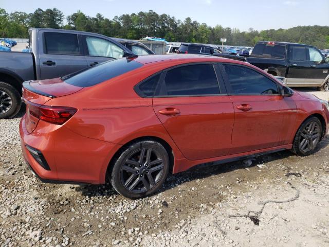 3KPF34ADXME364837 - 2021 KIA FORTE GT LINE ORANGE photo 3