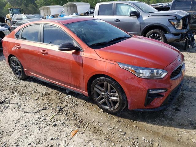 3KPF34ADXME364837 - 2021 KIA FORTE GT LINE ORANGE photo 4