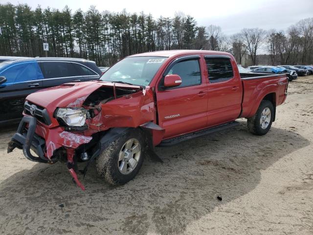 3TMMU4FN0EM071297 - 2014 TOYOTA TACOMA DOUBLE CAB LONG BED RED photo 1