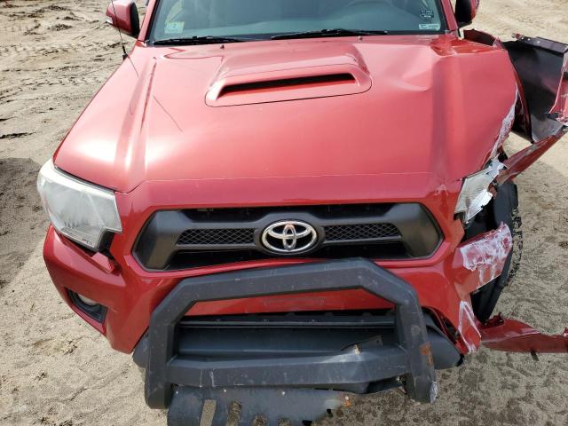 3TMMU4FN0EM071297 - 2014 TOYOTA TACOMA DOUBLE CAB LONG BED RED photo 11