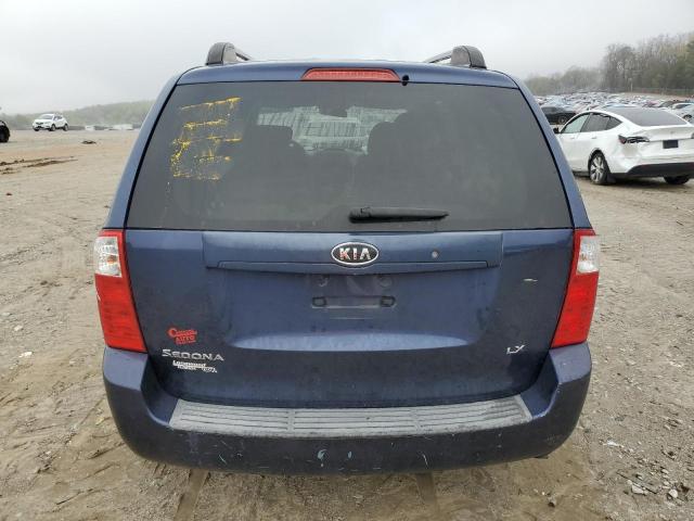 KNDMB233586220532 - 2008 KIA SEDONA EX BLUE photo 6