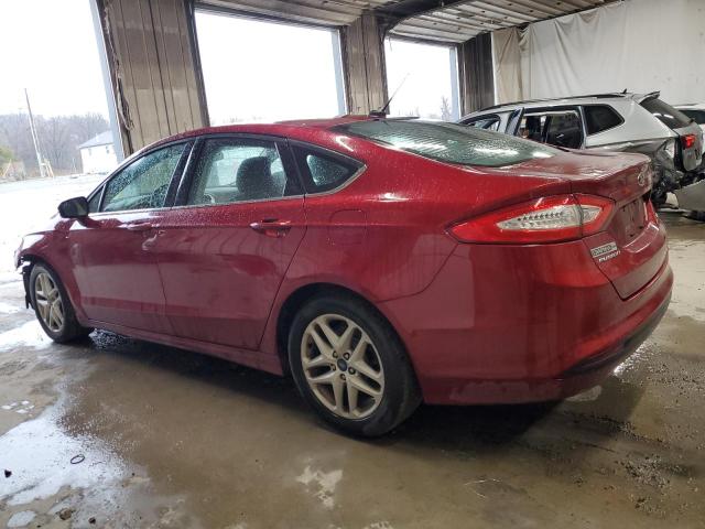 3FA6P0H74GR295384 - 2016 FORD FUSION SE RED photo 2