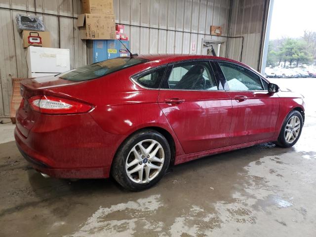 3FA6P0H74GR295384 - 2016 FORD FUSION SE RED photo 3