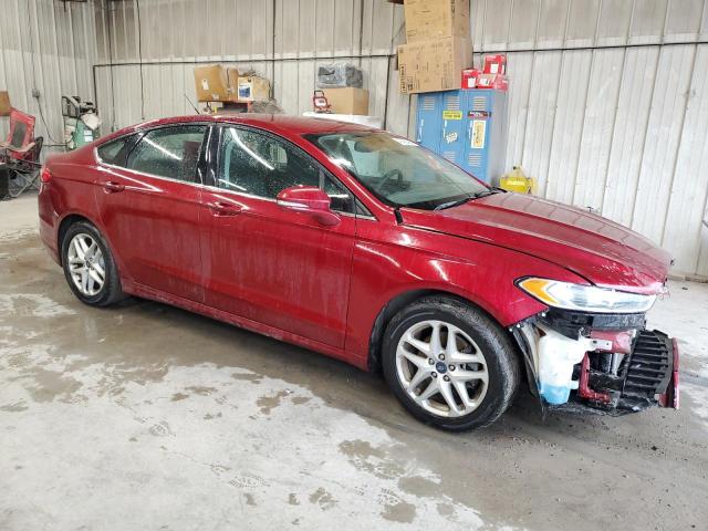 3FA6P0H74GR295384 - 2016 FORD FUSION SE RED photo 4