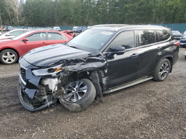 5TDGZRBH0MS544710 - 2021 TOYOTA HIGHLANDER XLE BLACK photo 1