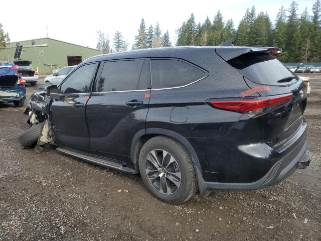 5TDGZRBH0MS544710 - 2021 TOYOTA HIGHLANDER XLE BLACK photo 2